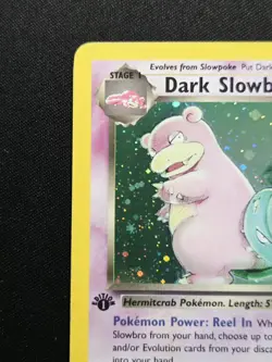 Dark Slowbro 1st Edition 12/82 Holo Rare Team Rocket WoTC Pokemon 2000 NM - Image 3