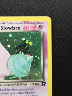 Dark Slowbro 1st Edition 12/82 Holo Rare Team Rocket WoTC Pokemon 2000 NM - Image 4