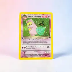 Pokemon Dark Slowbro 1st Edition Holo Team Rocket 12/82 WOTC Vintage NM - Image 1