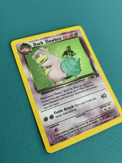 Dark Slowbro 12/82 Pokemon Holographic Team Rocket Set Holo MP Played - Image 2