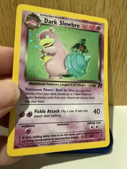 Dark Slowbro - 12/82 - *Holo Rare* - Pokemon Team Rocket - MP - Crease - Image 3