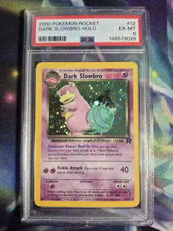 Pokemon Dark Slowbro 12/82 PSA 6 Team Rocket - Image 1
