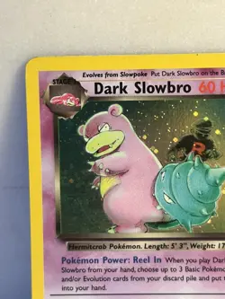 Pokemon TCG Dark Slowbro Team Rocket Set Holo Card 12/82 LP - Image 4