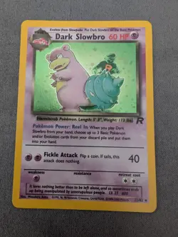 Pokemon TCG Dark Slowbro Team Rocket Set Holo Card 12/82 - Image 1
