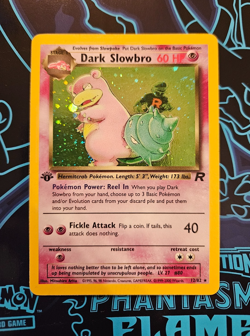 Pokemon Team Rocket 1st Edition - Dark Slowbro 12/82 Holo Rare LP - WOTC VINTAGE - Image 1