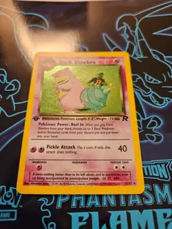 Pokemon Team Rocket 1st Edition - Dark Slowbro 12/82 Holo Rare LP - WOTC VINTAGE - Image 2
