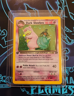 Pokemon Team Rocket 1st Edition - Dark Slowbro 12/82 Holo Rare LP - WOTC VINTAGE - Image 4
