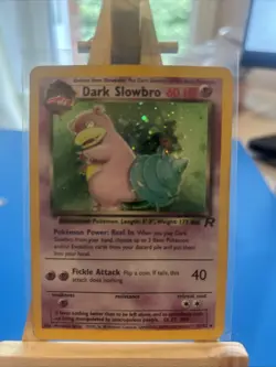 Pokemon TCG Dark Slowbro 12/82 Team Rocket Holo Vintage Card - Image 1