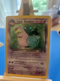 Pokemon TCG Dark Slowbro 12/82 Team Rocket Holo Vintage Card - Image 3