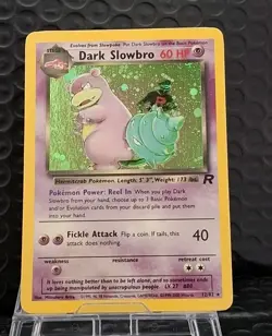 Dark Slowbro 12/82 - Team Rocket Holo Rare WOTC Pokemon Card TCG LP - Image 1