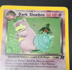 Dark Slowbro 12/82 - Team Rocket Holo Rare WOTC Pokemon Card TCG LP - Image 3