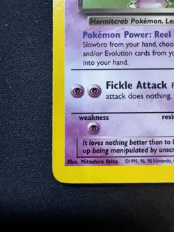 Pokemon Dark Slowbro 12/82 Holo Rare Team Rocket WOTC Vintage - Image 2