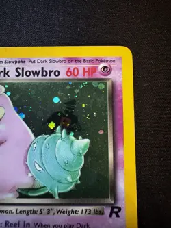 Pokemon Dark Slowbro 12/82 Holo Rare Team Rocket WOTC Vintage - Image 4