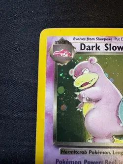 Pokemon Dark Slowbro 12/82 Holo Rare Team Rocket WOTC Vintage - Image 5