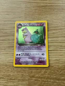 Pokemon Dark Slowbro TCG Card 12/82 Team Rocket Holo Rare - Image 1