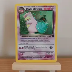 Pokemon TCG Dark Slowbro 12/82 Team Rocket Holo Rare Vintage Card LP #1D - Image 1