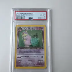 Pokemon TCG Dark Slowbro Holo 1st Edition 12/82 Team Rocket PSA 8 Near Mint - Image 1