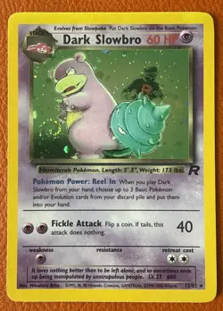 Pokemon TCG Dark Slowbro Team Rocket 12/82 Holo Unlimited Holo Rare Near Mint - Image 1