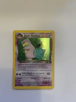 Pokemon Dark Slowbro TCG Card 12/82 Team Rocket Holo Rare - Image 1