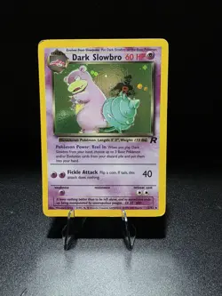 Pokemon Dark Slowbro TCG Card 12/82 Team Rocket Holo Rare - Image 1