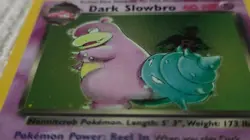 Pokemon TCG Dark Slowbro 12/82 Team Rocket Holo Rare Unlimited WOTC SWIRL NM - Image 2