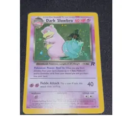 Pokemon Dark Slowbro 12/82 Team Rocket Holo Rare Unlimited Edition Stage 1 60 HP - Image 1