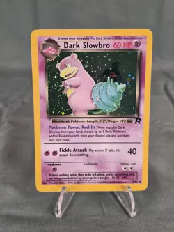 Pokemon Dark Slowbro 12/82 Holo Rare Team Rocket 2000 English - Image 1