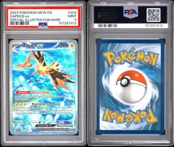 2023 Pokemon SV 151 Zapdos ex 202/165 Special Illustration Rare Holo PSA 9 EN - Image 3