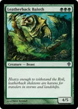 4x Leatherback Baloth NM-Mint, English Worldwake MTG Magic - Image 1