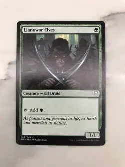 Llanowar Elves MTG Magic the Gathering Card NM Near Mint Dominaria DOM - Image 1