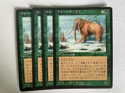 MTG 4X JAPANESE BLACK BORDERED WAR MOMMOTH NM FBB MAGIC THE GATHERING CREATURE - Image 4