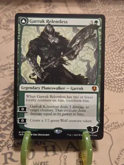 MTG Garruk Relentless Innistrad Remastered Regular Mythic NM - Image 1
