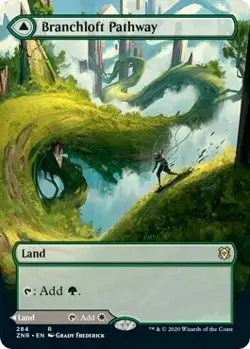 Magic The Gathering MTG BRANCHLOFT PATHWAY BORDERLESS Zendikar Rising NM - Image 1