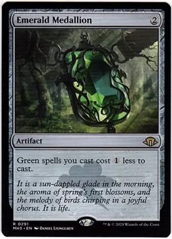 MTG Modern Horizons 3 Emerald Medallion (Rare) - Image 1