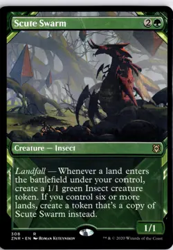 Scute Swarm (Showcase) / Zendikar Rising 308 / NM - Image 1