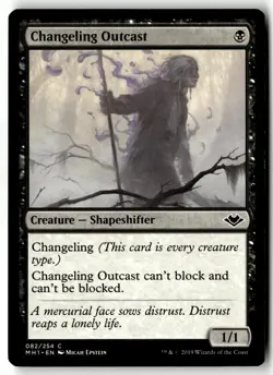 Changeling Outcast 82 Common Modern Horizons Magic: The Gathering Near Mint - Image 1