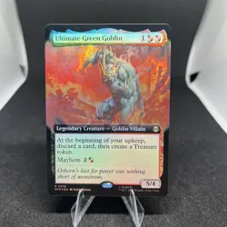 Ultimate Green Goblin Extended Art Marvel's Spider-Man NM MTG - Image 1