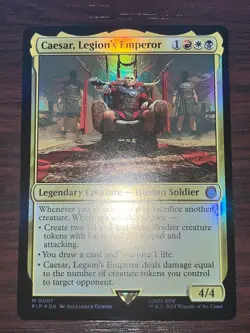 1x FOIL CAESAR, LEGION'S EMPEROR - Fallout - MTG - Magic the Gathering - Image 1