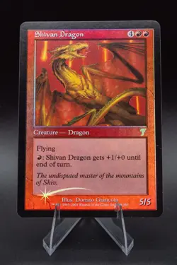 Shivan Dragon: 2001 Magic the Gathering - 7th Edition Foil - Image 1