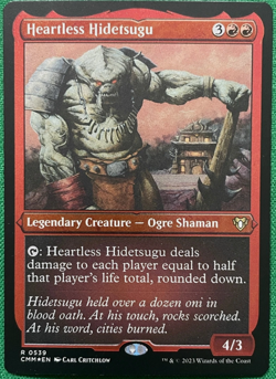 FOIL Heartless Hidetsugu - COMMAND. MASTERS Extra - englisch (nm +) etched - Image 1