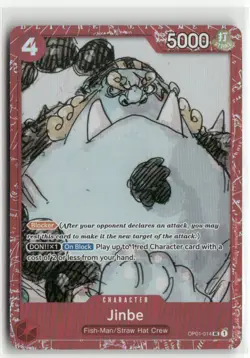 Jinbe OP01-014 FOIL Promo Premium Card Collection ONE PIECE FILM RED Edition - Image 1