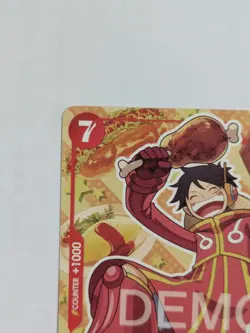 🚨Rare🚨“DEMO” Monkey.D.Luffy (Bandai Card Game Fest 24-25) P-080 Promo Card NM - Image 3
