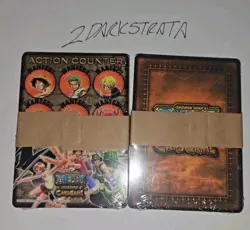 2005 Bandai Vintage One Piece CCG The Quest Begins Sealed Flash Deck English - Image 4