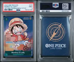 Monkey D. Luffy 2023 One Piece 1st Anniversary Tournament Promo P-037 PSA 9 - Image 3