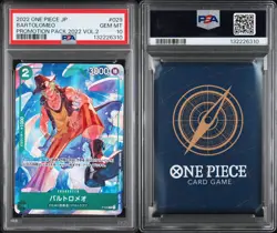 2022 ONE PIECE JAPANESE PROMOS PROMOTION PACK 2022 VOL.2 #029 BARTOLOMEO PSA 10 - Image 4