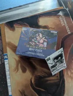 OP14 Booster Box Sealed One Piece The Azure Sea’s Seven TCG English - Image 1