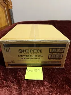 FRESH CASE/PER One Piece OP-13 Carrying On His Will Booster Box Factory Sealed - Image 2