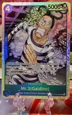 Mr.3 (Galdino) OP16-056 SR - The Time of Battle One Piece - Image 1