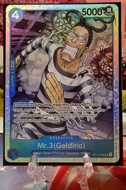 Mr.3 (Galdino) OP16-056 SR - The Time of Battle One Piece - Image 3