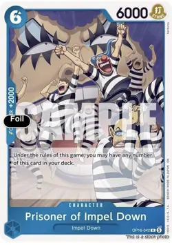 PRISONER OF IMPEL DOWN OP16-042 (x2) ~ One Piece TCG The Time of Battle - Image 2